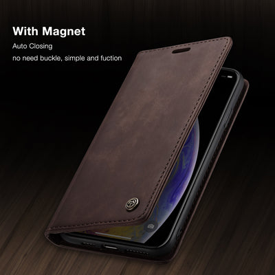 Apple iPhone XS Max Magnetic flip Wallet case cover