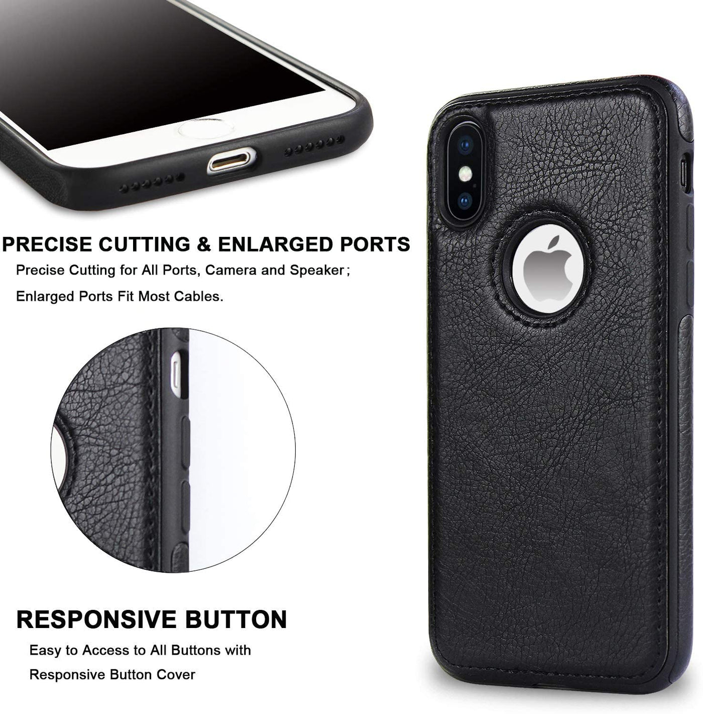 Excelsior Premium PU Leather Back Cover case For Apple iPhone XS Max