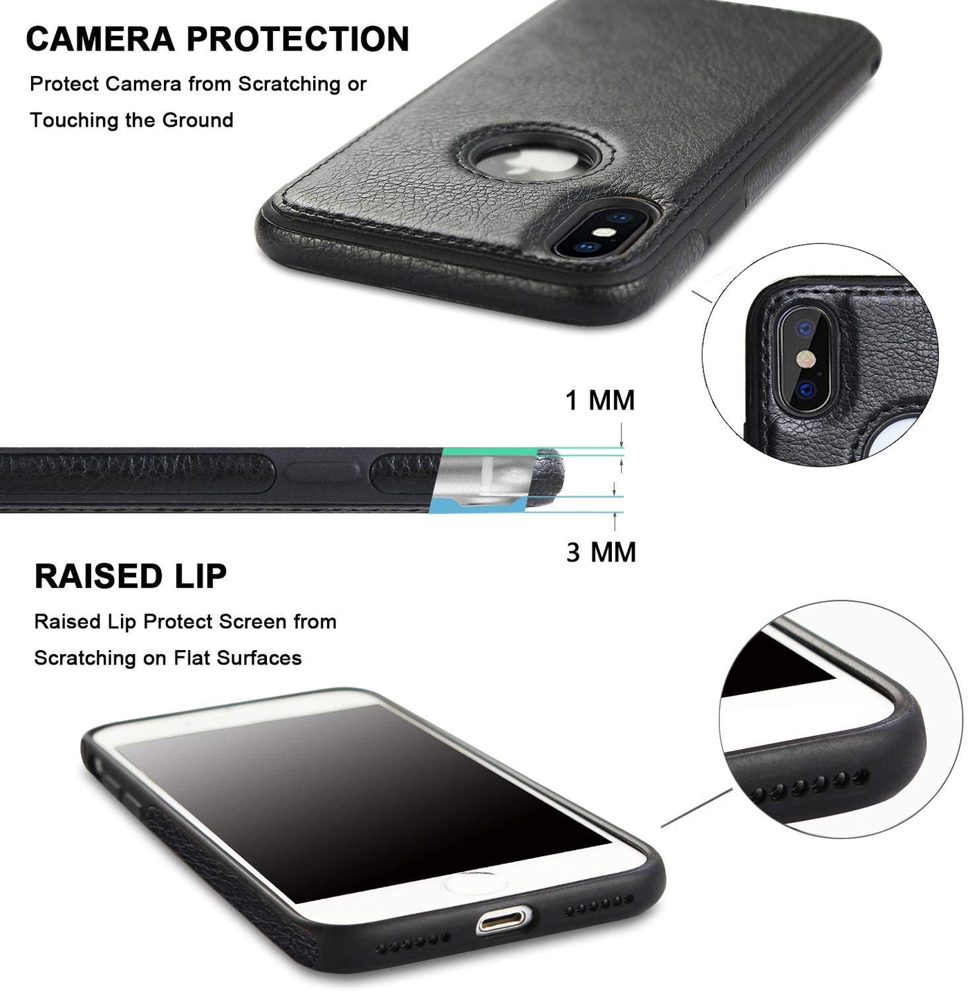 Excelsior Premium PU Leather Back Cover case For Apple iPhone XS Max