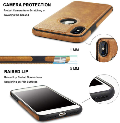 Apple iPhone XS Max 360 degree protection leather back case cover by excelsior